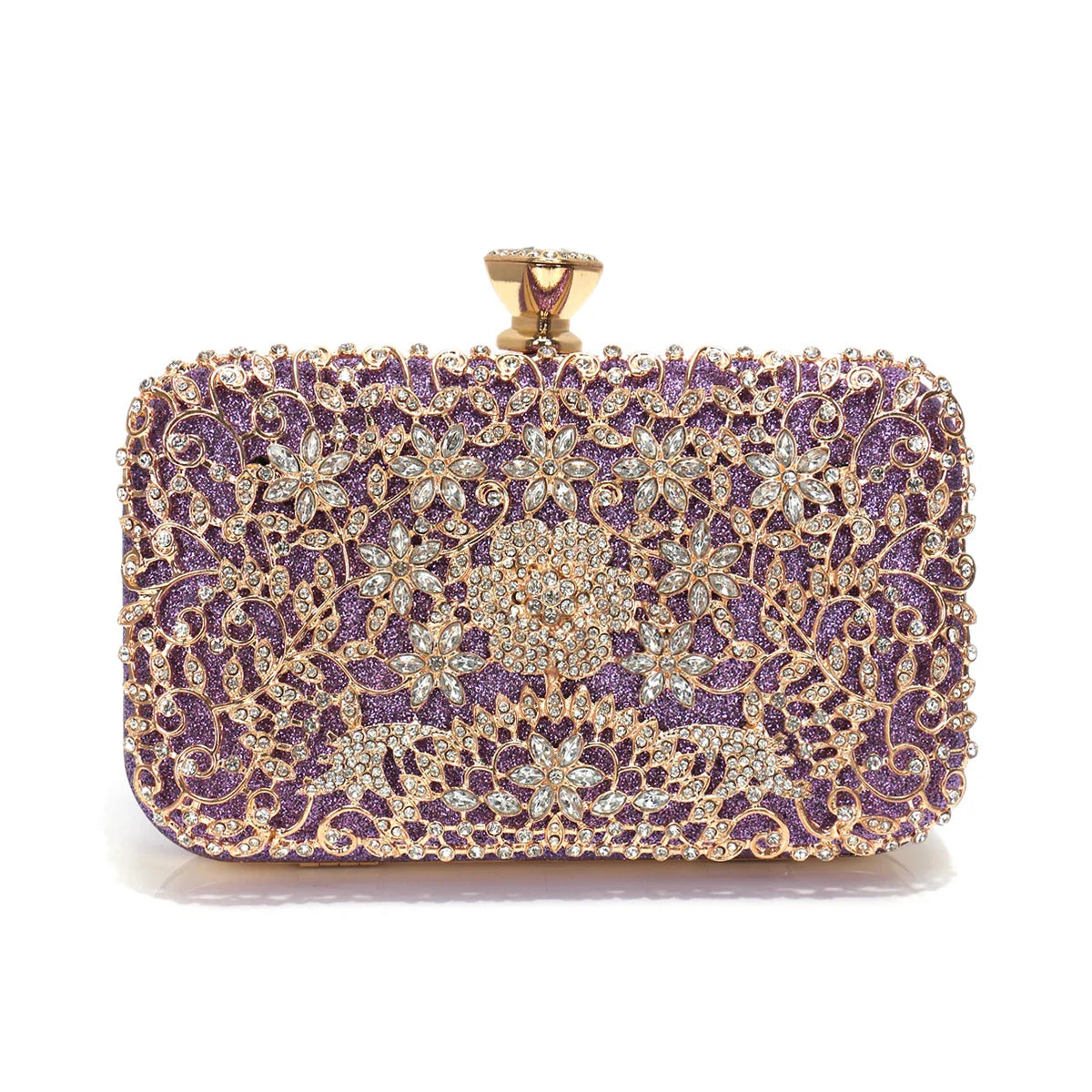 Hollow Out Style Diamonds Clutch Luxury Metal Rhinestones Evening Bags Flap Party Wedding Handbags Purse