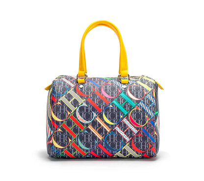 Colorful Print Design Spacious New-Style Women's Tote Bag Unique Prints Fashionable Women's Clutch Bag