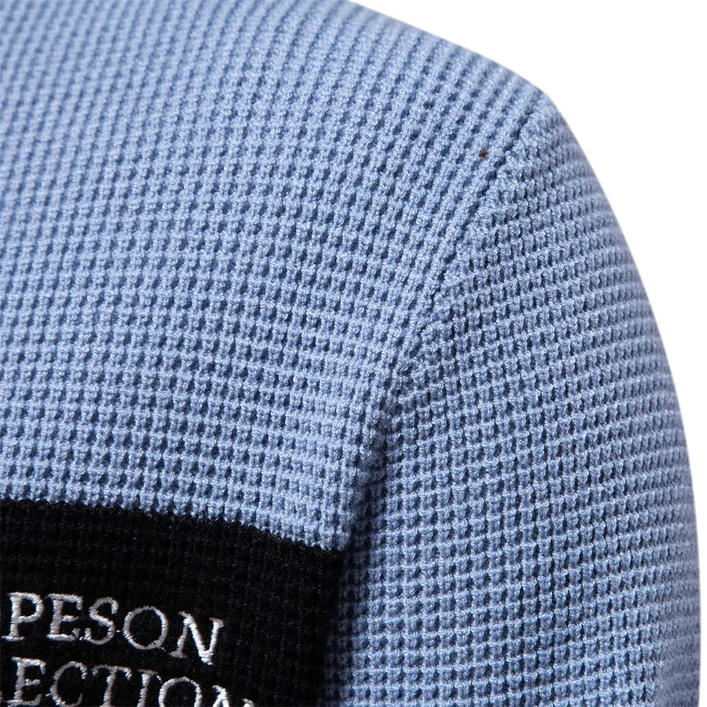 Fashion Stripe Youth Sweater for Men Casual Pullover Quality Knitted Sweater Male Winter Long Sleeved