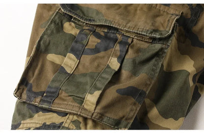Camouflage Shorts Male Military Clothing Style Army High Quality Mens Cargo Shorts Cotton Multi Pockets Breeches Bermuda Cargo