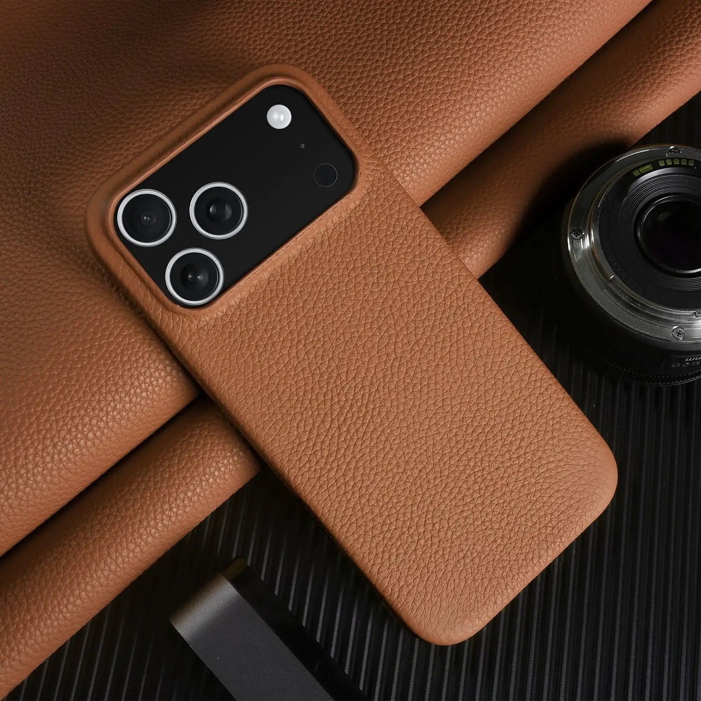 Luxury Magnetic Genuine Leather Case For iphone 17 Pro Max 16 15 14 13 12 11 for Magsafe Full Covered Phone Cases Back Cover