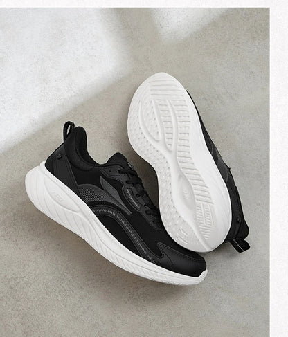 3 Men's Running Shoes Autumn Leather Lightweight Shock-absorption Fitness Commuting Sneakers Male 672432232