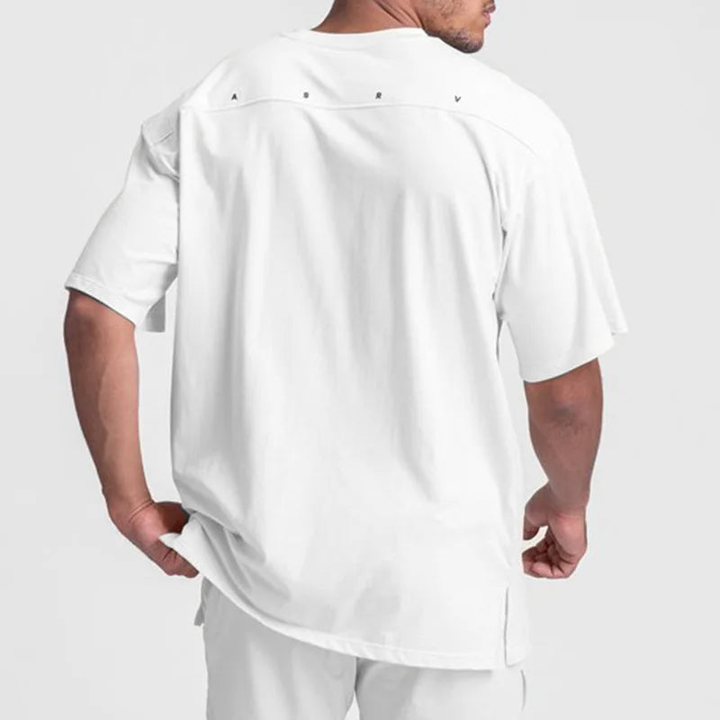 Men's Gym Splicing Quick Dry T-Shirt Breathability Patchwork Short Sleeve Sport T Shirt Fitness Shirt Trainer Sportswear