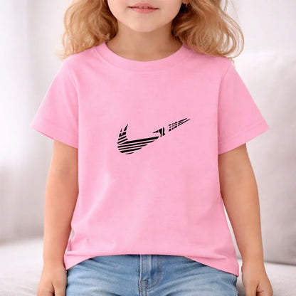 Children Set white T-shirt Short-Sleeved+Shorts Boy Girl Toddler 3-12Years Casual Sports Brand cool Fashio Clothes Summer
