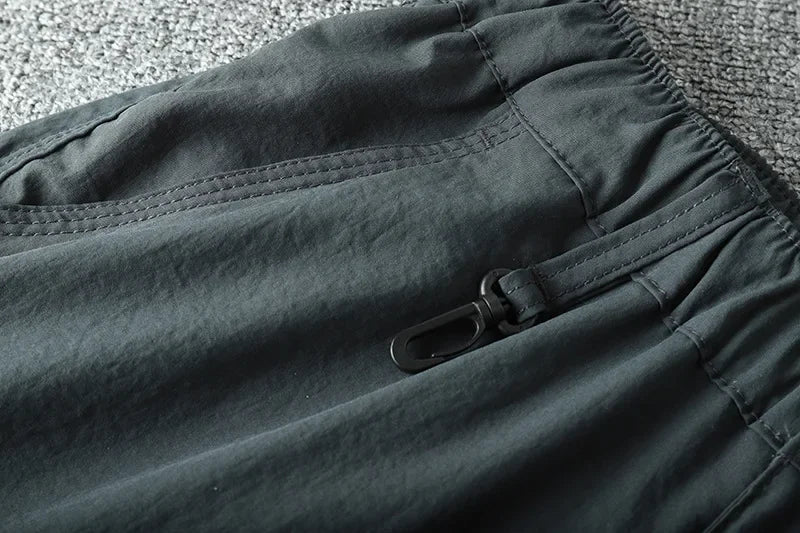 Men Quick-dry Outdoor Pants 2026 Spring Summer Thin Double-used Loose Pants Hiking Shorts Travel Climbing Fishing Trousers Women