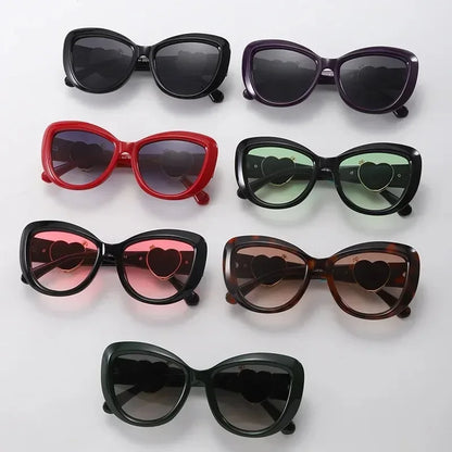 2025 New Trendy Fashion Cat Eye Women Sunglasses Oversized Oval Sun Glasses Ladies UV400 High Quality Light Luxury Sunshade