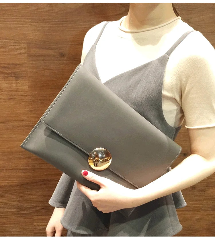 Brand Design Women Clutch Bag Elegant Ladies Shoulder Bag Female Handbag PU Leather Chains Envelope Shoulder Bag Clutches bolsa
