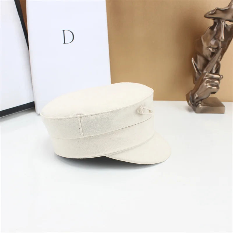 Brand Designer New Winter Embroidery Letter Baker Boy Straw Caps Purple Newsboy Caps Thick Warm Flat Cap Chapeau Homme