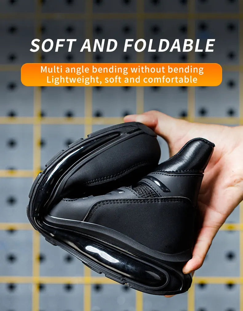 37-50 Fashion 2024 New Safety Shoes Men Anti-smash Work Shoes Anti Slip Indestructible Shoes Protective Sneakers Men Boots