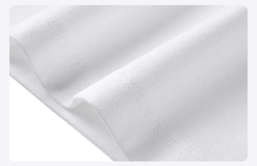 2026 Summer New Oversize 230gsm Sorona Cool Feeling Fabric Men Fashion Letter Print Tops High Quality Tees