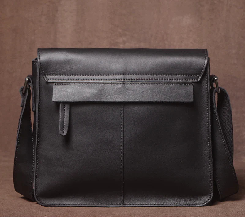 Luxury Brand Genuine Leather Shoulder Bag Men Crazy Horse Cowhide Messenger Bag Women Retro Crossbody Bag Trend Satchel Bag
