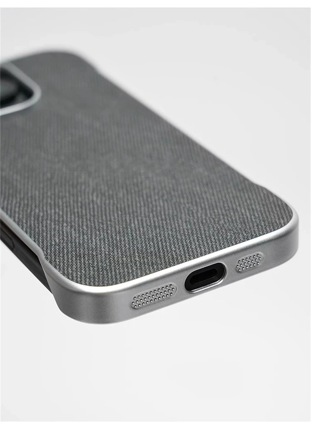 Ultra Thin Frameless Cloth Texture Magnetic Case For iPhone 17 Air 16 Pro Max 15 14 MagSafe Wireless Charge Borderless Hard Cove