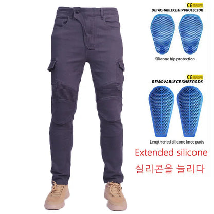 Motorcycle Jeans Pantalones Motocicleta Hombre Featherbed Jeans Standard Version Car Ride Trousers Pant Summer Riding
