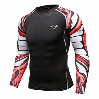 Cody Lundin Men Long Sleeve Compression Athletic Workout Shirt Water Sports UPF 50+ Rash Guard High Quality Jiu Jitsu Gi BJJ Top