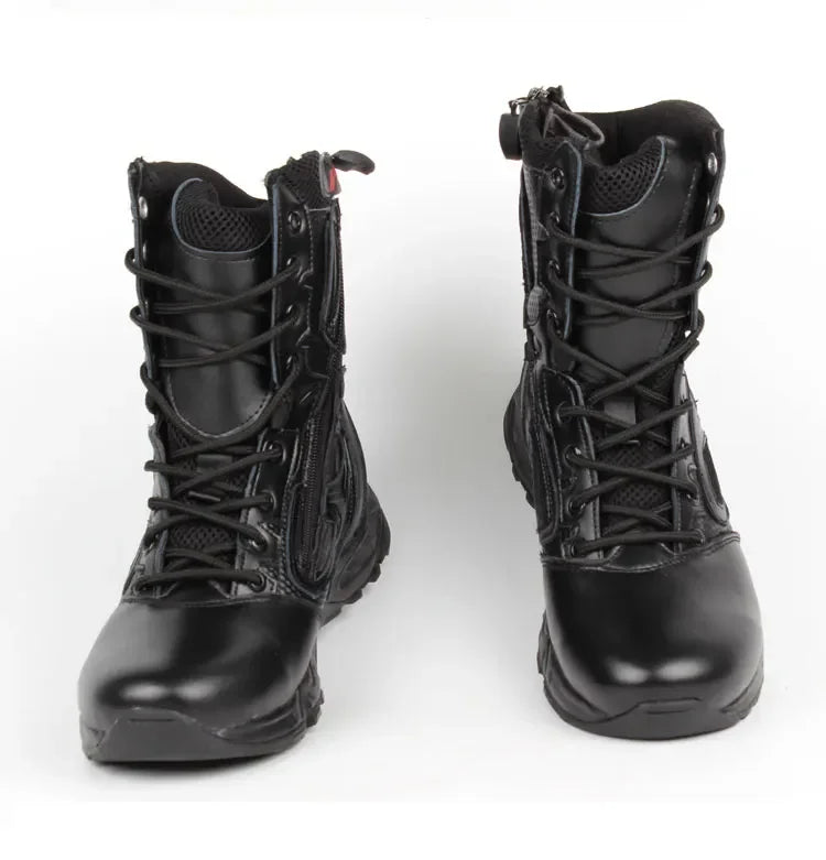 2025 Winter Tactical Boots Men Black Desert Safety Army Shoes Motorcycle Breathable Military Assault Combat Ankle Boots for Man