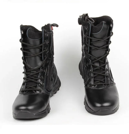 2025 Winter Tactical Boots Men Black Desert Safety Army Shoes Motorcycle Breathable Military Assault Combat Ankle Boots for Man