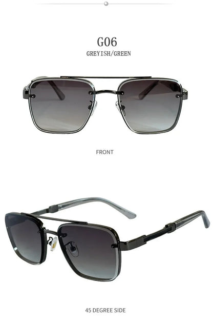 2025 Square Sunglass Men Luxury Vintage Sunglasses Women Trendy Retro Fashion Glasses Gafas De Sol Hombre Lunette Soleil Femme