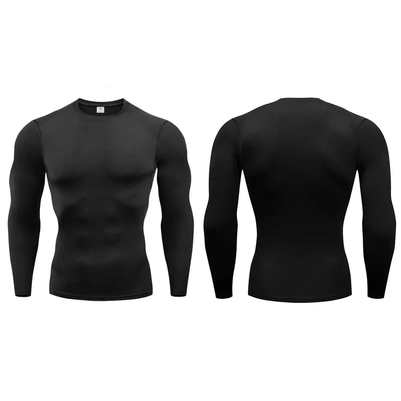 1 or 3 Pack Men's Compression Shirts Long Sleeve Workout Gym T-Shirts Running Tops Cool Quick Dry Sports Baselayer Undershirts