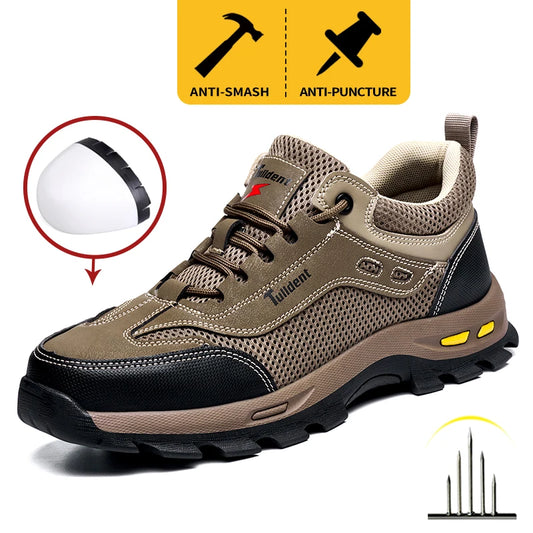 New Men's Shoes Summer Work Safety Shoes, Men's Anti Piercing Work Shoes, Protective Shoes, Safety Boots