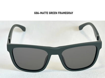 Vintage Retro Polarized Sunglasses For Men Vacation Square Sunglass Women UV400 Protection Fashion Glasses Gafas De Sol Hombre