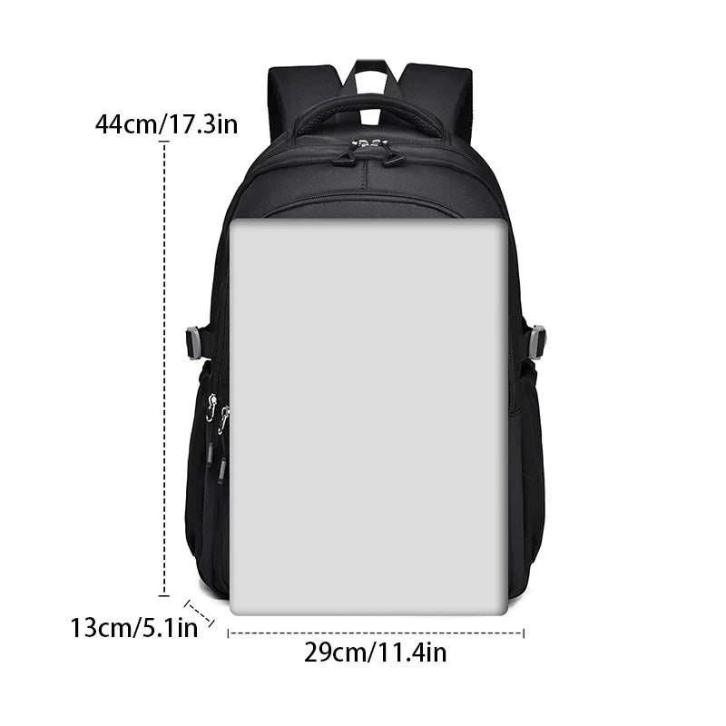 A Multi-layer Waterproof And Stylish Backpack Oxford Large-capacity Simple Commuter Out-of-town Student Backpack