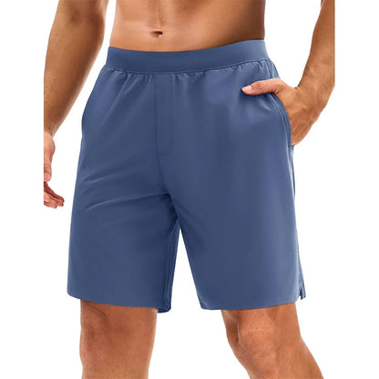 Men's UPF 50+ Athletic Running Shorts 8 inches Quick Dry Lightweight Workout Gym Sports Hiking Shorts with 3 Pockets