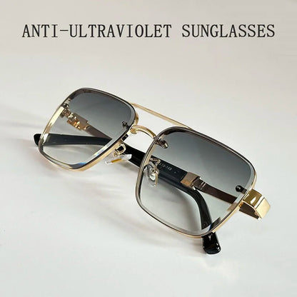 2025 New Square Sunglass Men Luxury Vacation Sunglasses Women Vintage Fashion Glasses Retro Shades Gafas De Sol Hombre Zonnebril
