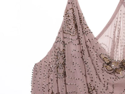 Sequin Tulle Mini Dress Women Ruched Slip Short Dresses for Woman Luxury Party Women's Dress Sexy Backless Dress Women