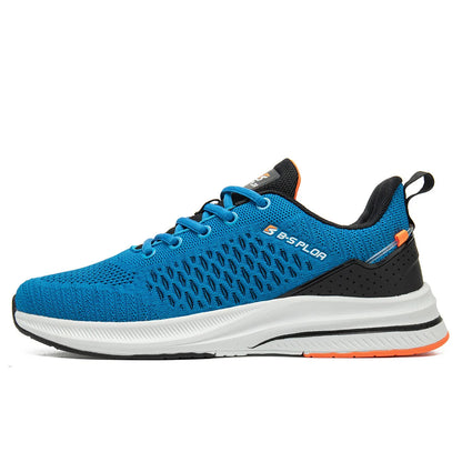 Men Running Shoes Brand Male Designer Mesh Casual Sneakers Lightweight Lace-Up New Male Outdoor Sports Tennis Shoe