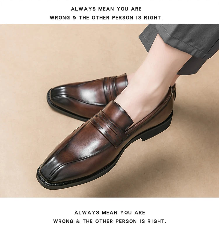 Mens Formal Business Oxford Shoes European Style Classic Comfortable Dress Shoes for Men