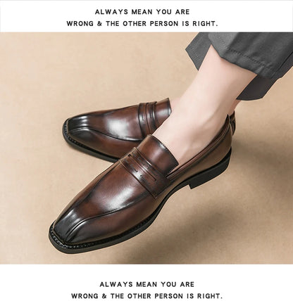 Mens Formal Business Oxford Shoes European Style Classic Comfortable Dress Shoes for Men