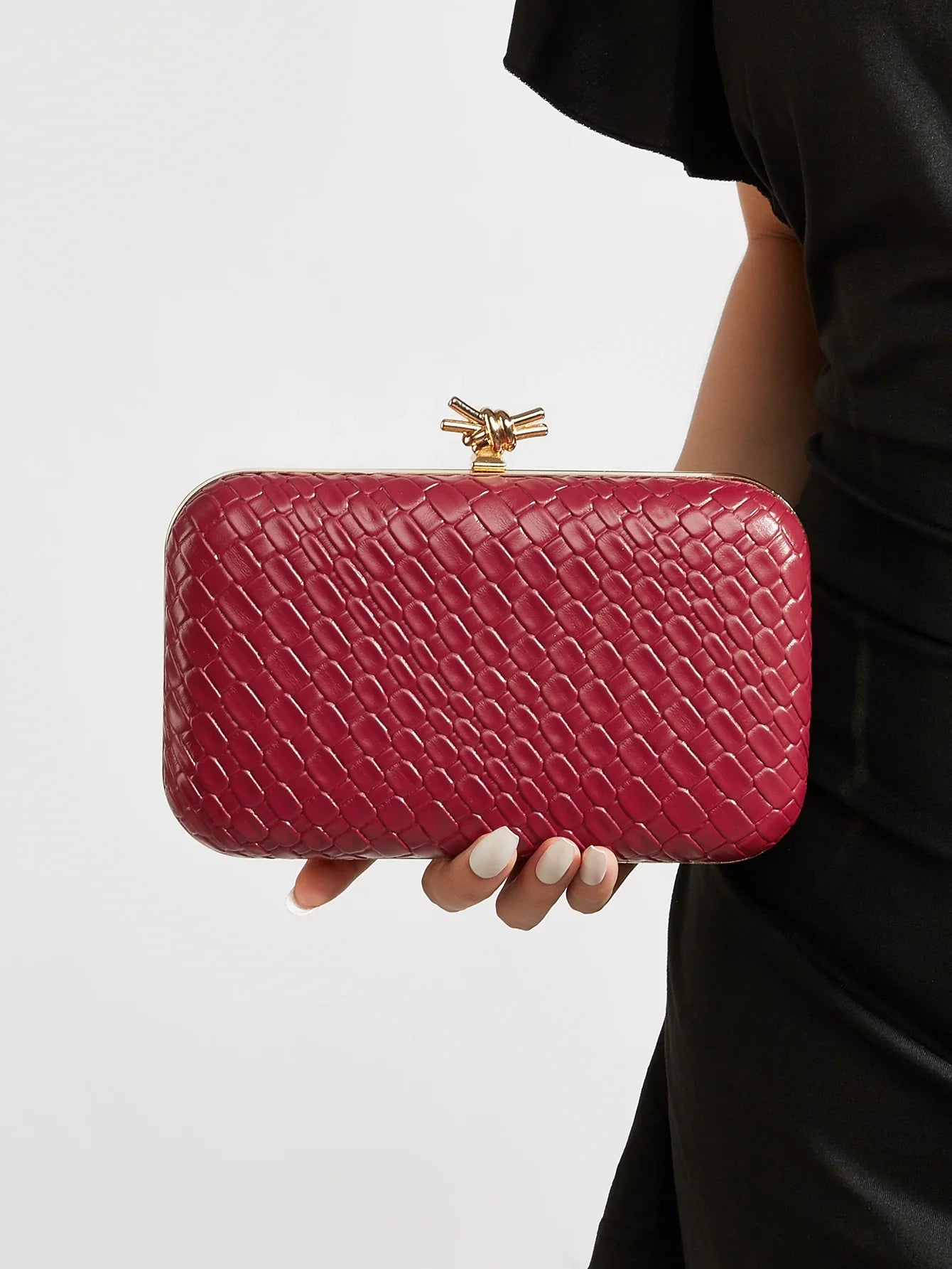 Women's Fashion Snake-Print Clutch Bag, Evening Bag, Clutch Bag to Match Evening Dresses, Detachable Shoulder Strap, Suitable for Prom, Parties, Wedding Season, Carnivals, Holiday Gatherings, Business Commuting, Women's Gift