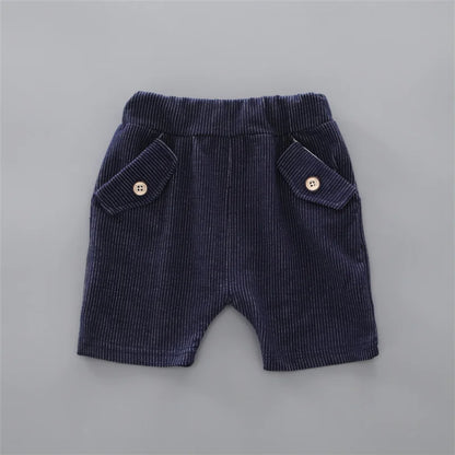 Summer Baby Boys Clothing Suits Handsome Fashion Children's Girls Short-Sleeved + Shorts Clothes 2 pcs Set
