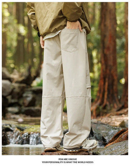 Male Hiking Pants Outdoor Waterproof Windproof Mountaineering Sports Pant Spring Autumn Zippered Pocket Fishing Camping Trousers