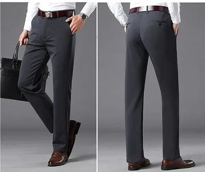 Fashion Men Business Suit Pants Korean Spring Summer Streetwear Male Clothes New Office Casual Solid Loose Straight Trousers 40