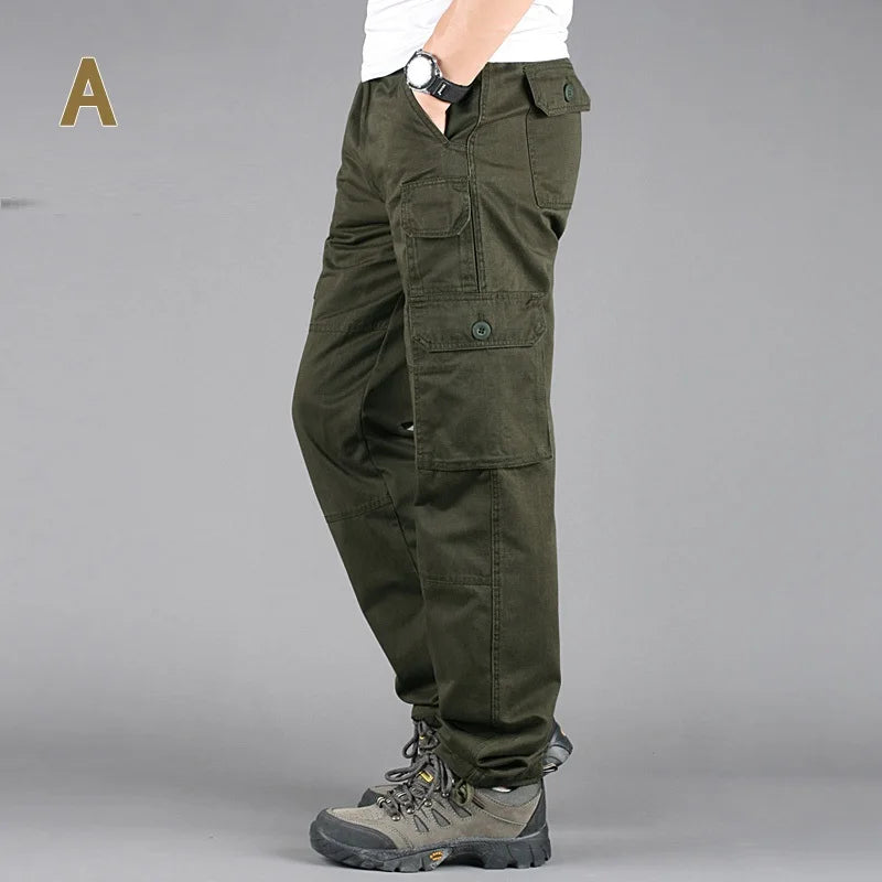 Tactical Pants Men Military Army Black Cotton ix9 Zipper Streetwear Autumn Winter Cargo Pants Men military style Trousers