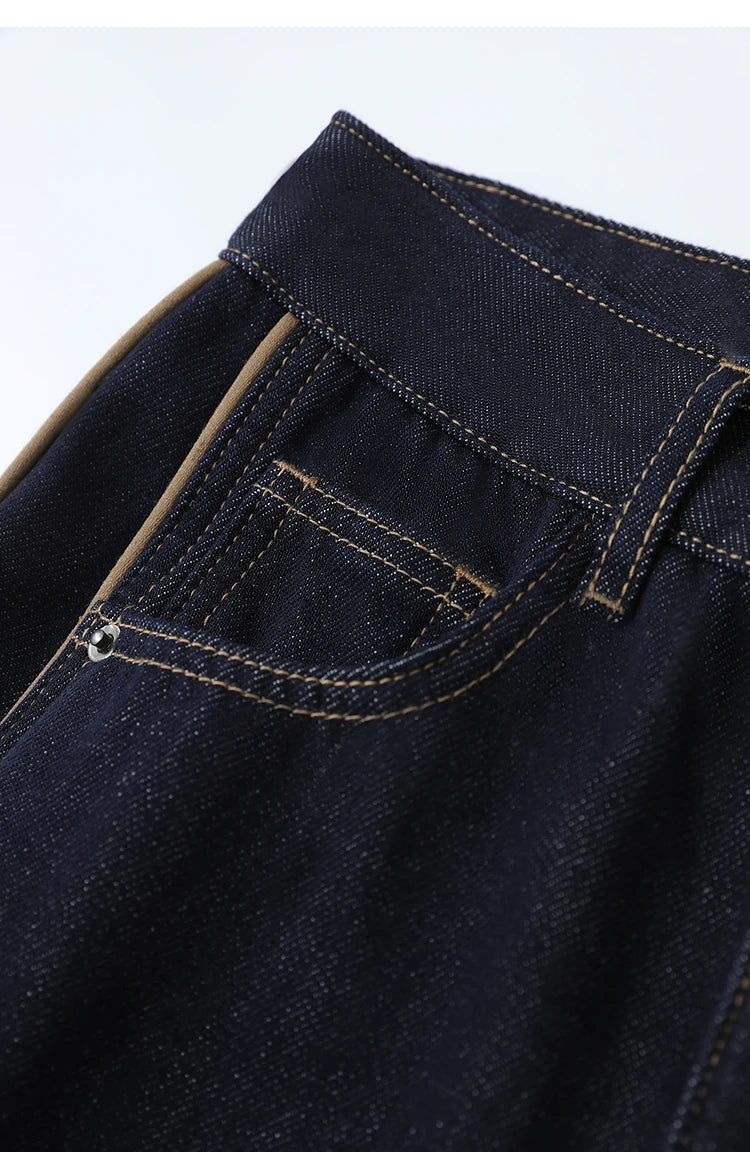 Jeans Pants For Woman 2025 Winter New Cotton Warm Medium And Low Waist Pants Wide Leg Loose Denim Trousers Women 12544157