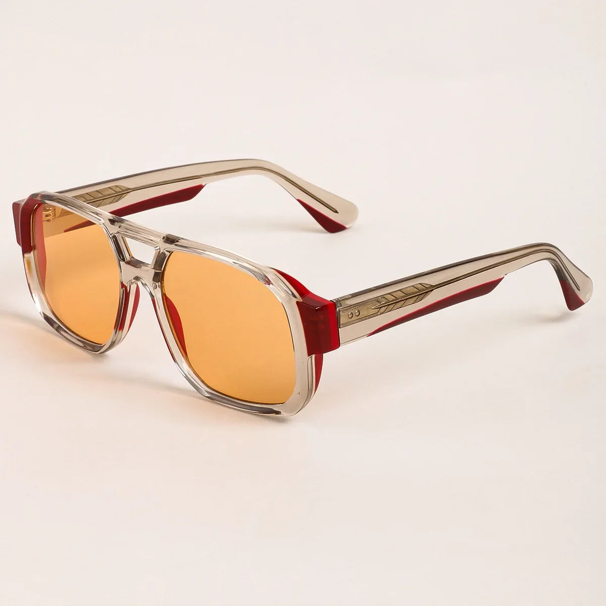 2026 New Fashion Thick Large Frame Man Sunglasses High Quality Handmade Acetate Retro UV400 Protection Goggles Women Sun Glasses