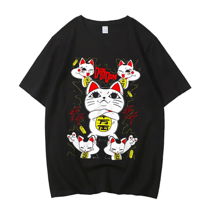 Dandadan Okarun T-shirt Women Japanese Anime T Shirt Cartoon High Quality Cotton Top Unisex Tee Men T-shirt
