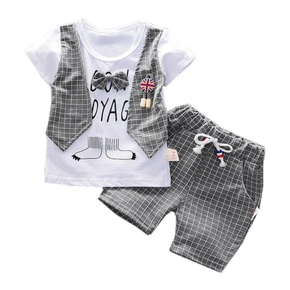 New Summer Baby Girl Clothes Children Boys Fashion T-Shirt Shorts 2Pcs/Set Toddler Casual Costume Infant Clothing Kids Tracksuit