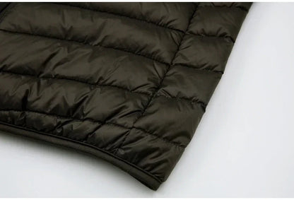 Down Jacket Men's 2024 New 90% White Duck Down Super Light Down Jacket Men's Lightweight Thermal Coat Hooded Feather Coat