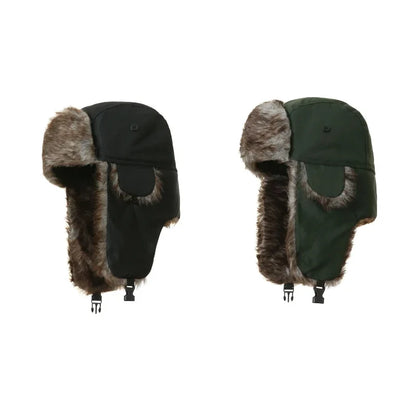 Winter Mens Ushanka Trapper Hat Russian Trooper Ear Flap Cap Earflap