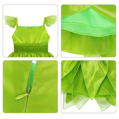 2026 Kids Princess Costume Girls Elsa Anna Dress Carnival Cosplay Snow White Aurora Moana Rapunzel Mermaid Belle Party Outfits
