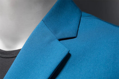 Plus Size 6XL-M Fashion Mens Solid Color Suit Jacket High Quality Business Slim Fit Casual Blazers Formal Social Wedding Tuxedo