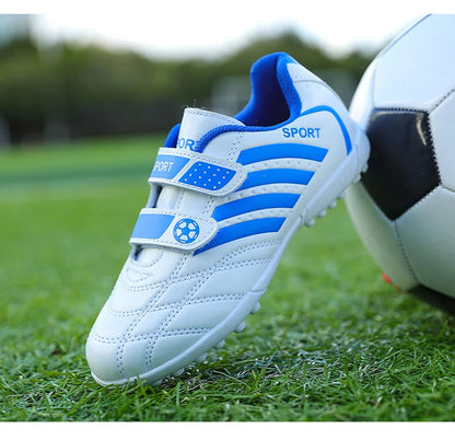 Green Children Turf Soccer Shoes Cheap Football Cleats Training Football Boots Kids Futsal Shoes Sneaker for Boy botas de fútbol