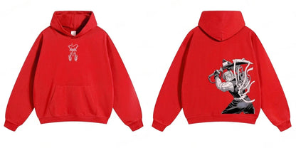 Demon Slayer: Kimetsu no Yaiba Men Hoodie Sweatshirt Tengen Uzui Anime Spring Autumn Boy Long-sleeved Parent-child Outfit