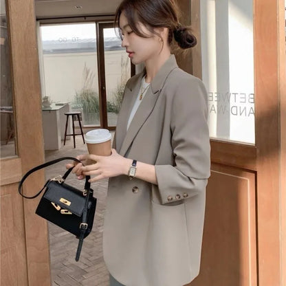 New Fashion Spring Autumn Blazer Women Long Sleeve Office Ladies Suit Jacket Business Work Wear Formal Coat Female Outerwear