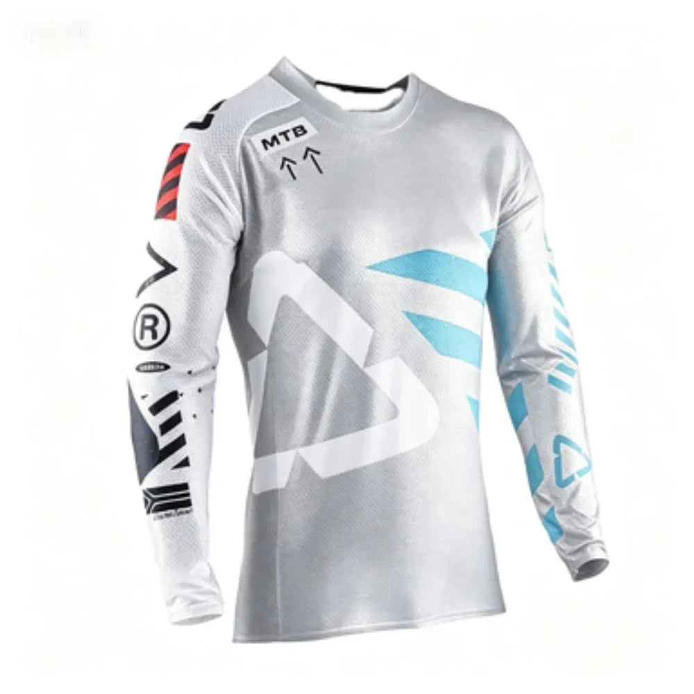 Professional MTB Long-Sleeve Cycling Jersey Breathable Outdoor Sports Top Comfortable Durable Riding Gear