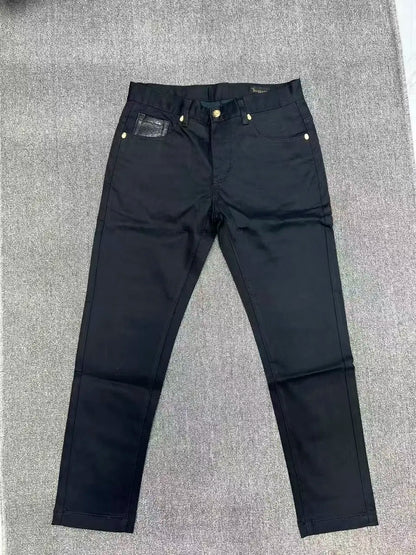 Jeans Men 2026 Spring Summer new fashion Embroidery comfortable elasticity outdoors Big size 34-42 Pants