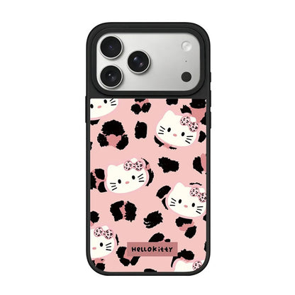 Cartoon Cute Leopard Print Kitty Pattern Mirror Case For IPhone 17 Pro Max 16 15 14 13 For MagSafe Charge Protector Cover